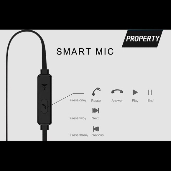 White Super Bass Headset - Picture 3 of 3